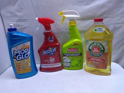 Commercial Cleaner Concentrate Murphy, Mop Glo, Resolve Carpet Mold Armor Bleach - Image 1 of 2