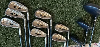 Jack Nicklaus - Juego de 11 hierros y controladores Golden Bear - varillas de grafito ligero Foto 1 de 4