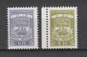 India Revenue Stamp Fiscal Timbre Fiscaux Taxpaids Entertainment tax - Picture 1 of 1
