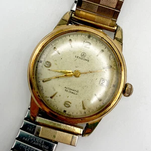 RARE Automatic Vintage Vendome 25 Jewels Man’s Watch with Unique Logo - Picture 1 of 4
