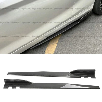 For Volkswagen Golf MK5 MK6 MK7 46" Side Skirt Rocker Panel Splitter Carbon - Image 1 of 4