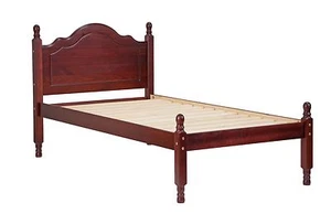 100% Solid Wood Reston Twin Panel Platform Bed by Palace Imports with 12 Slats - Picture 1 of 28