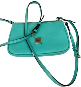 Tracolla piccola Dooney & Bourke "Lexi" texture pelle verde XF400 SE - Foto 1 di 22