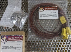 NEU Akku-Glas 4x Typ K Thermoelement TC Vakuumdurchfuhr fk40 luftseitige Kabel - Bild 1 von 1