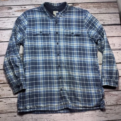 VTG L.L. LL Bean Traditional Fit Plaid Fleece Lined Flannel Jacket Men's Sz XLT - Image 1 of 4