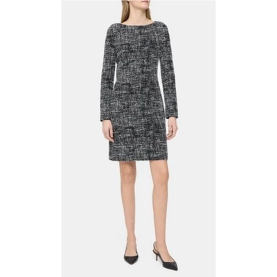 Vestido Vaina Donna Karen New York Plus Elástico Estampado Mármol Gris Talla 16 Foto 1 de 4