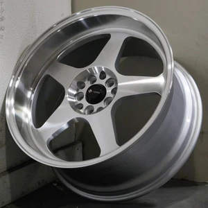 17x9 Silver Machined Wheels Vors SP1 5x110 30 (Set of 4) 73.1 - Picture 1 of 7