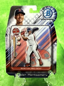 Braden Montgomery - In Action - 2024 Bowman Draft Chrome #BIA-10 Boston Red Sox - Picture 1 of 11