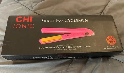 CHI Ionic Single Pass Pink Ceramic Hairstyling/Straightening Iron - Image 1 of 4
