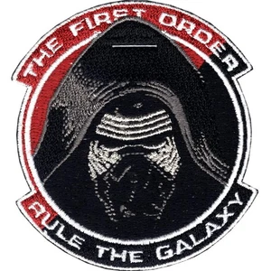 Star Wars Official Kylo Ren 'The First Order' Dark Side Lucasfilm Iron On Patch - Picture 1 of 1