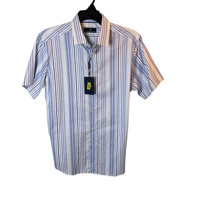 Camisa Hart Schaffer Marx Abotonada Para Hombre Grande Manga Corta Abotonada Nueva Con Etiquetas ¡Nueva! Foto 1 de 4