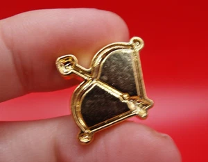 Modern Goldtone Metal Cupid's Bow & Arrow Shape Wax Stamp Seal - NO HANDLE - Picture 1 of 4