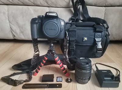 Canon EOS 4000D DSLR Camera EF-S 18-55 mm f/3.5-5.6 III Lens Strap Battery READ - Image 1 of 4