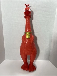 Animolds 28” HUG ME RED RUBBER CHICKEN Noisemaker SUPER FUN VGC! - Picture 1 of 7