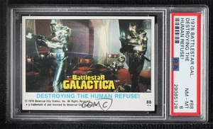 1978 Topps Battlestar Galactica Destroying the Human Refuse! #88 PSA 8 0ts2 - Picture 1 of 3