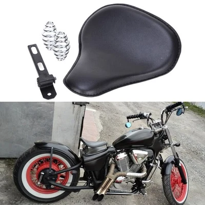 Muelle de asiento Bobber para motocicleta solo negro para Honda Shadow Spirit ACE VT 1100 750 Foto 1 de 4