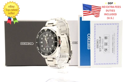 ▶[CASI COMO NUEVO+++] SEIKO Prospex Solar V157-0BT0 Reloj de buceo negro para hombre de JAPÓN Foto 1 de 4