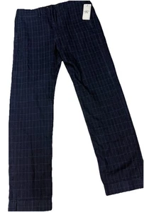 Pantalón Ralph Lauren Double RL mezcla algodón-lina Engineered Fit Indigo a cuadros - Imagen 1 de 18