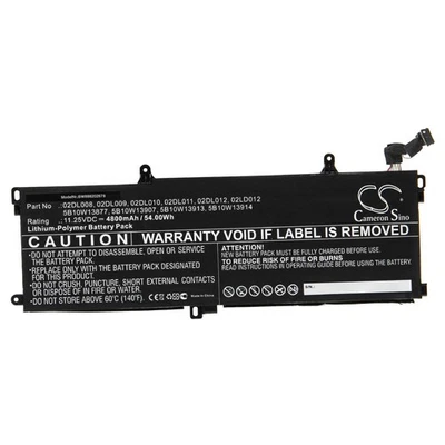 Akku für Lenovo ThinkPad T490 20N3 T490 20N2 T15 Gen1-20S7S02U00 4800mAh 11,25V - Bild 1 von 2