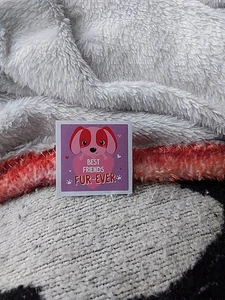 Cute Puppy Best Friends Fur Ever Sticker - Picture 1 of 5