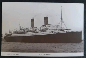 White Star Line RMS Homeric Old FGO Stuart Postcard - Picture 1 of 2