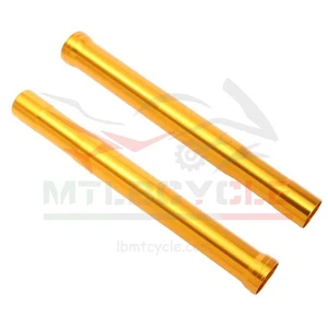 Gold Front Outer Fork Tubes For KAWASAKI Z800 2013-2016 Z900 2017-2019 - Picture 1 of 5