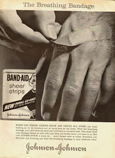 1961 Vintage ad for Johnson & Johnson Band-Aid Sheer-Strips (082313)