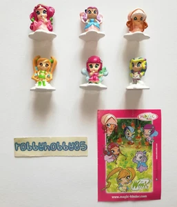 WINX CLUB PIXIE COMPLETE SET OF 6 FIGURES KINDER JOY SURPRISE EGG TOYS 2007 - Picture 1 of 1