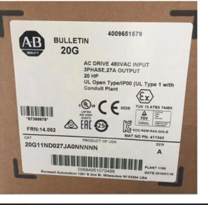 Oryginalny Nowy 20G11ND027JA0NNNN Allen-Bradley 20G11ND027JA0NNNNNN Darmowa wysyłka - Zdjęcie 1 z 2