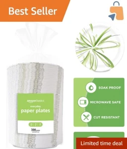 Everyday Disposable Plates, 300 Count Pack, Perfect for Parties and Picnics - Picture 1 of 7