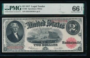 AC Fr 60 1917 $2 Legal Tender PMG 66 EPQ gem !! - Picture 1 of 2