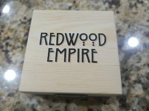 Redwood Empire whiskey stones, 6 Basalt Reusable Rocks, Velvet Pouch & Pine Box - Picture 1 of 4
