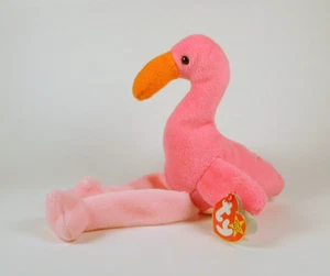 Ty Beanie Baby Pinky the Flamingo DOB February 13, 1995 - Picture 1 of 2