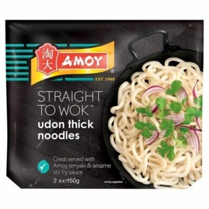 Amoy Udon Thick Noodles 2 x 150g - Pack of 6 - Picture 1 of 1