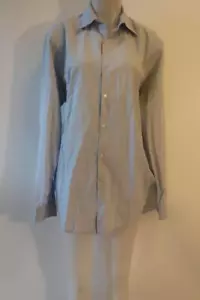 Mens Theory Blue Button-Up Dress Shirt 16R * - Picture 1 of 9