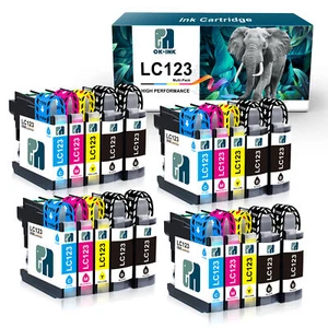 Druckerpatronen Kompatibel Brother LC123 XL MFC-J4410DW DCP-J4110DW MFC-J6520DW - Bild 1 von 16