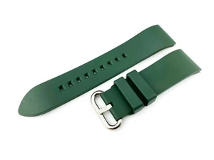20 22 24 mm verde silicona suave correa de goma flúor deportes buceo carreras - Imagen 1 de 4