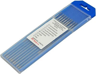 Electrodo de tungsteno de soldadura TIG WC20 gris 2 % CERIADO 3/32"X6"X10 ajuste baja corriente Foto 1 de 4