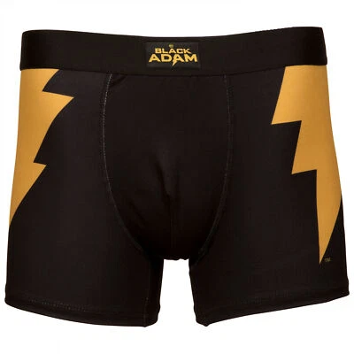 DC Comics Black Adam Logo Men's Underwear Boxer Briefs Black - Image 1 of 4