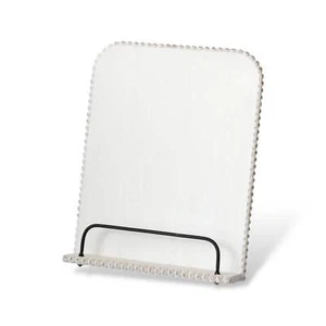 Distressed Beaded Wood Cookbook Stand - Foto 1 di 3