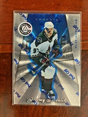 Jeremy Roenik 1997-98 Pinnacle Totally Certified Platinum Blue # 65 /3099  - Image 1 of 2