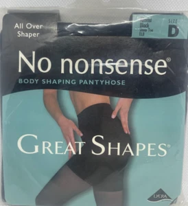 No Nonsense Body Shaper Pantyhose, Great Shapes, Almost Black, D - Picture 1 of 2