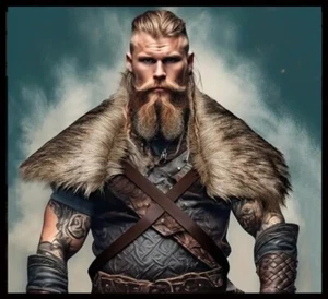 Viking Medieval Renaissance Fair Faux Fur Cloak Halloween Knight Warrior Costume - Picture 1 of 7
