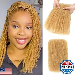 Geogroket Afro Kinkys Bulk Human Hair 30g/Pack for Mini Twist, Braiding Hair - Picture 1 of 5