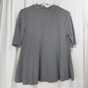 SO Junior Tunika T-Shirt Kurzarm Shirt grau Wms Gr. M Schlüsselloch hinten - Bild 1 von 5