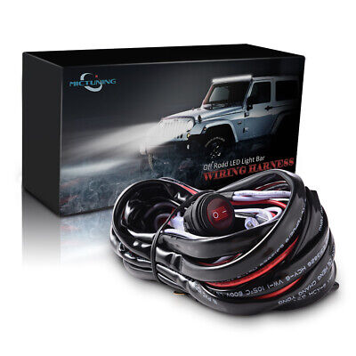 12ft Light Bar Wiring Harness Cable Kit ON/OFF Switch Relay Waterproof • 15.16€