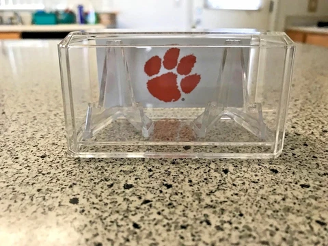Clemson Tigers Custom NCAA National Champions Alumni 2 Ring Clear Display Case Cover