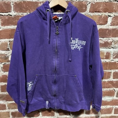 Sudadera con capucha LRG Top Villians púrpura con cremallera grande para hombre Foto 1 de 4