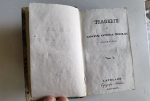 1833 - GIOVANNI BATTISTA NICCOLINI - TRAGEDIE - DUE VOLUMI - Bild 1 von 11