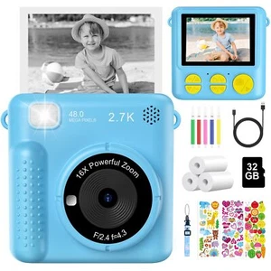 Macchina Fotografica Bambini Istantanea, 2,4 Pollici Fotocamera Digitale Bambini - Foto 1 di 7